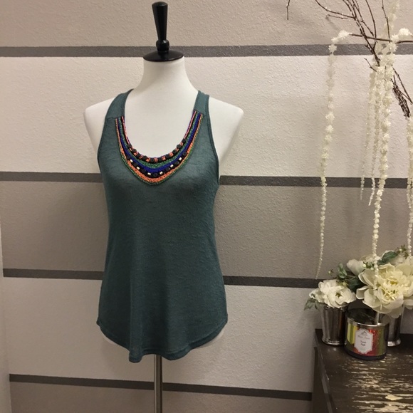 Lush Tops - Lush Beaded Tank Top
